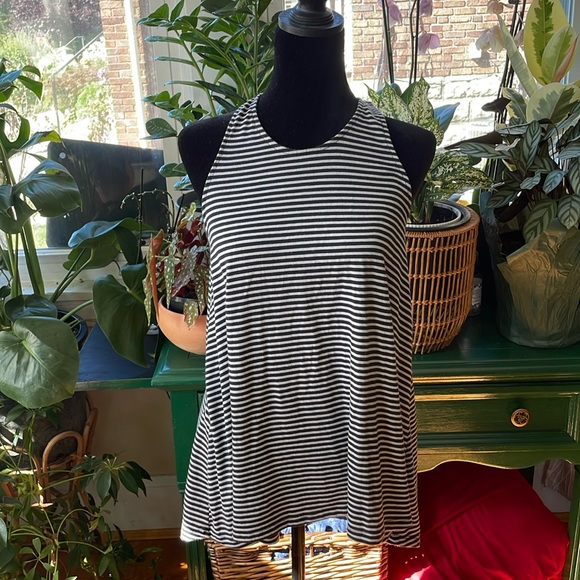 Athleta striped razor back tank - Picture 1 of 5